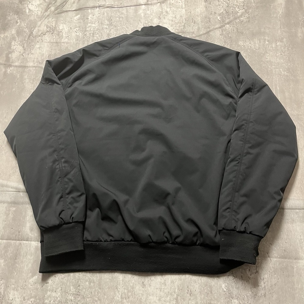 Hurley Men's Large Black Zip Up Jacket with Hood Reflective Logo Lightweight - Picture 8 of 10